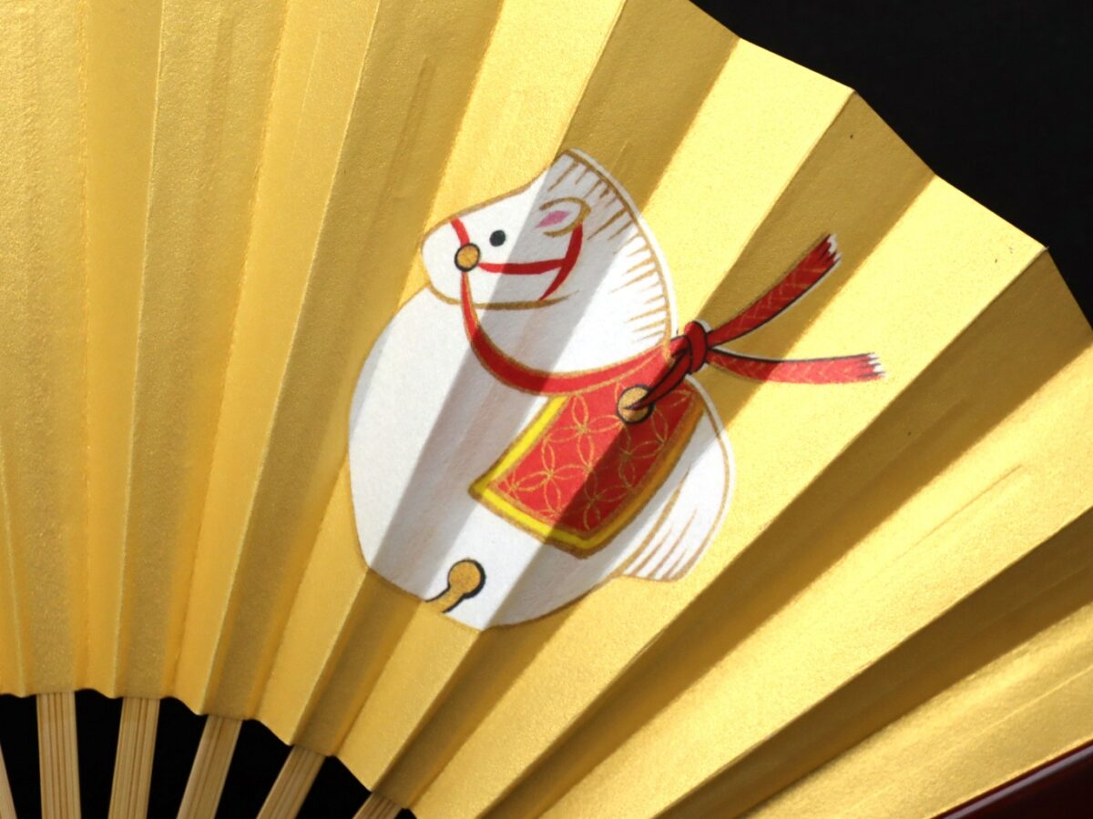 干支扇子2026｜新手扇・午全６種｜御年賀、初釜、茶席扇、表千家、裏千家、海外ギフトに