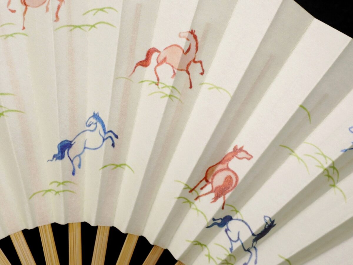 干支扇子2026｜新手扇・午全６種｜御年賀、初釜、茶席扇、表千家、裏千家、海外ギフトに