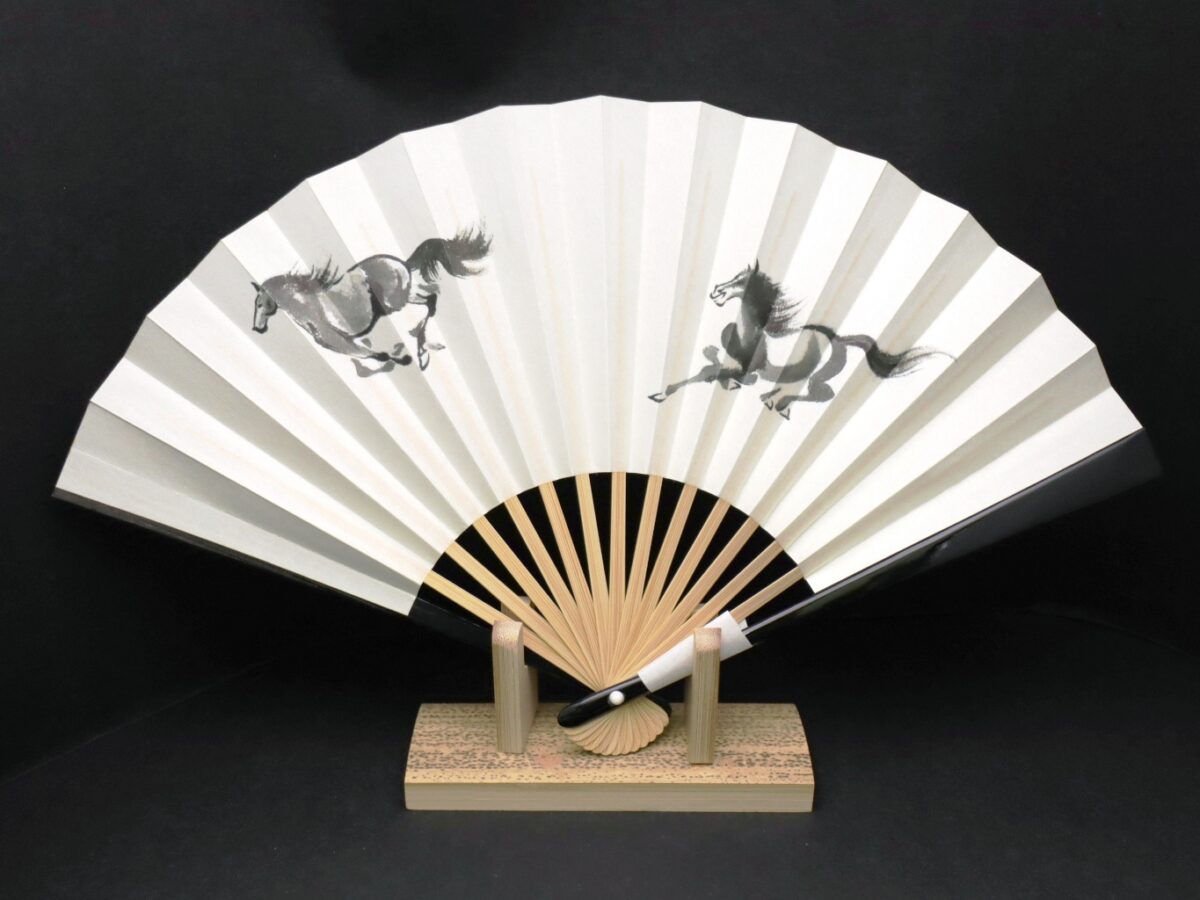 干支扇子2026｜新手扇・午全６種｜御年賀、初釜、茶席扇、表千家、裏千家、海外ギフトに