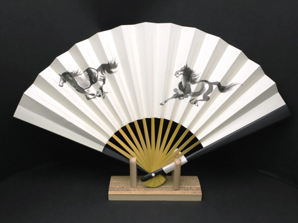干支扇子2026｜新手扇・午全６種｜御年賀、初釜、茶席扇、表千家、裏千家、海外ギフトに
