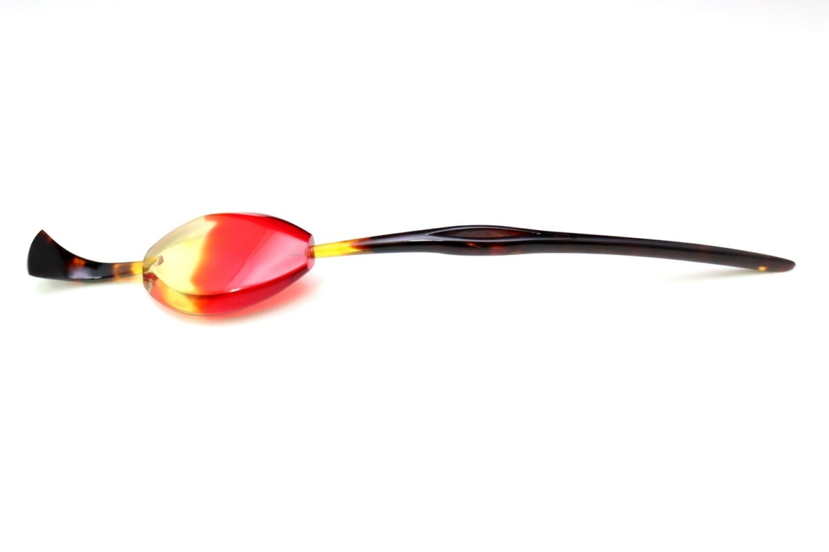 べっ甲バルティックアンバー一本挿し2026｜草木染｜天然琥珀美