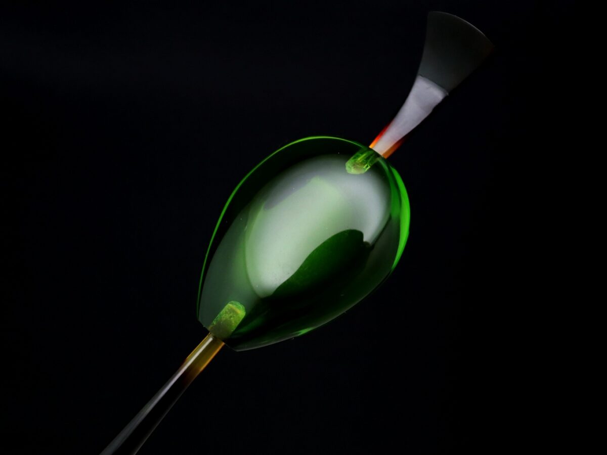 べっ甲バルティックアンバー一本挿し2026｜草木染｜天然琥珀美