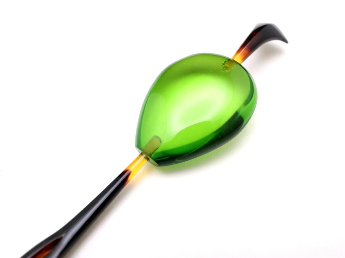 べっ甲バルティックアンバー一本挿し2026｜草木染｜天然琥珀美