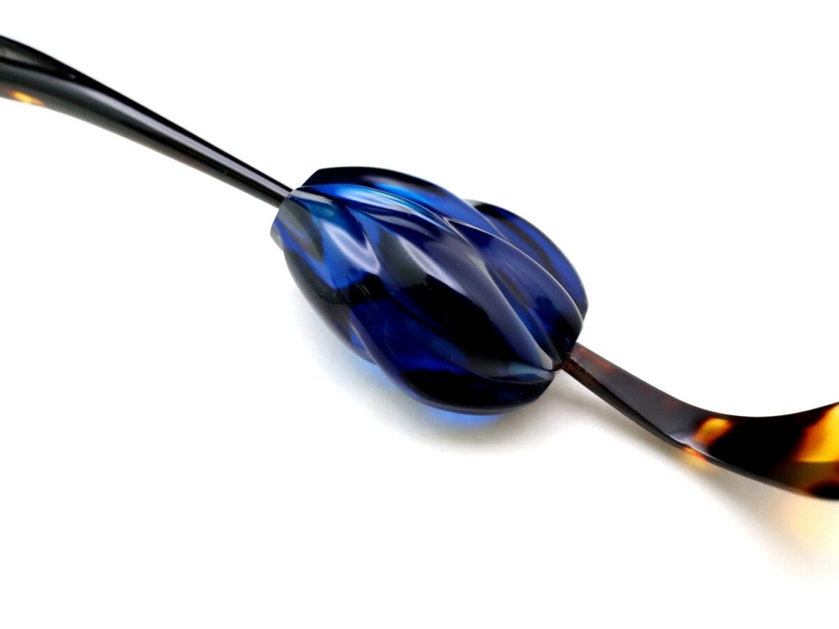 べっ甲バルティックアンバー一本挿し2026｜草木染｜天然琥珀美