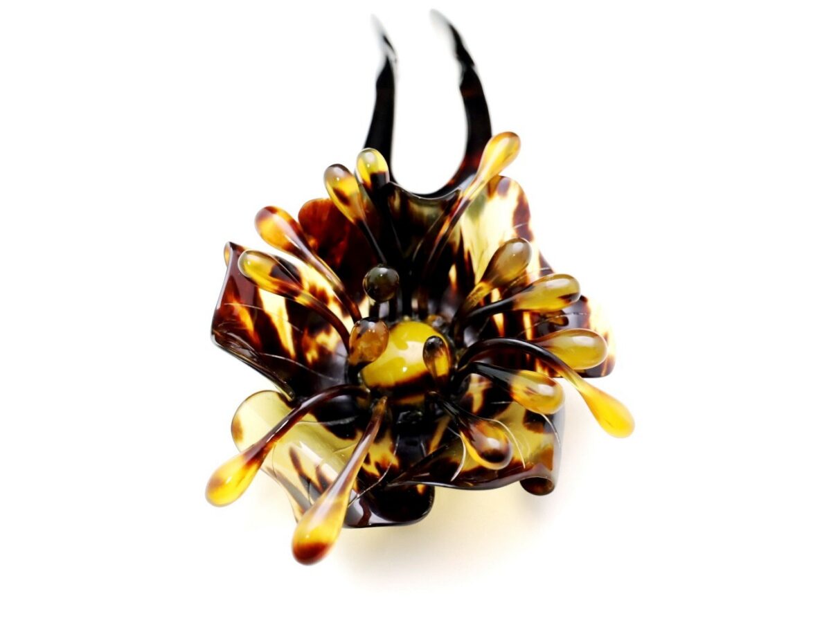 茨布べっ甲立体花かんざし｜TPOに応じ普段から準礼装にお勧め