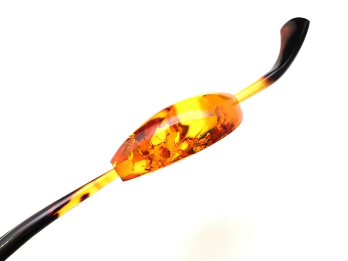 べっ甲バルティックアンバー一本挿し2026｜天然琥珀の煌めき