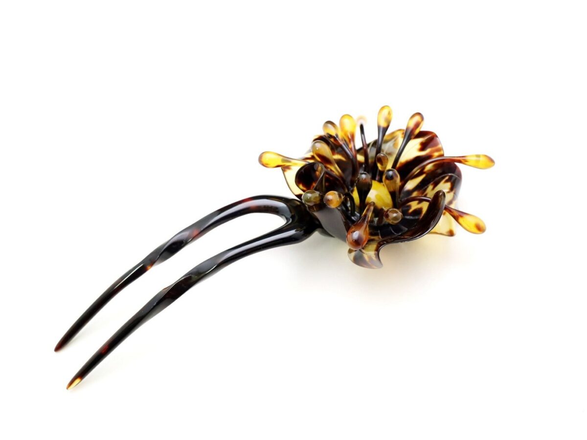 茨布べっ甲立体花かんざし｜TPOに応じ普段から準礼装にお勧め