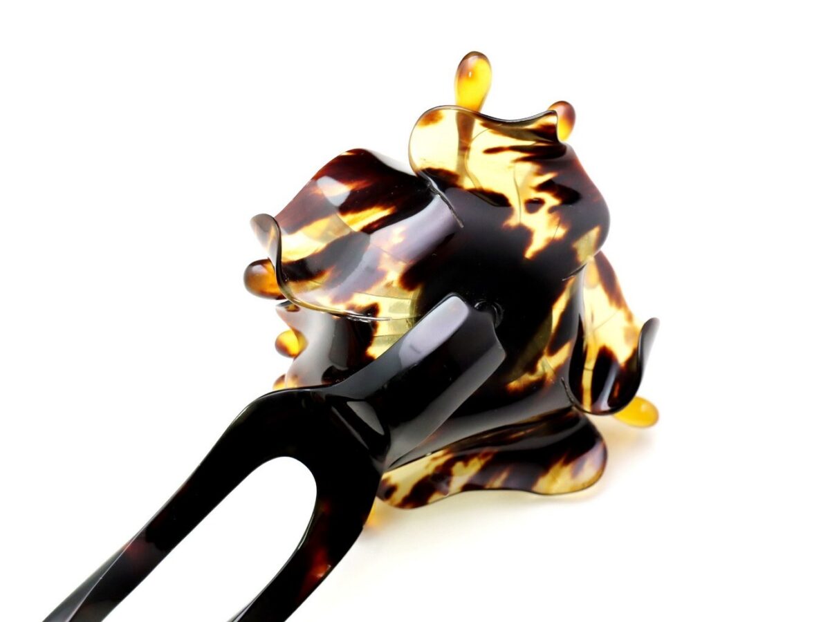 茨布べっ甲立体花かんざし｜TPOに応じ普段から準礼装にお勧め