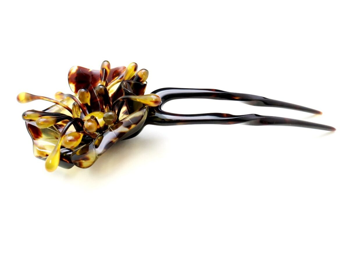 茨布べっ甲立体花かんざし｜TPOに応じ普段から準礼装にお勧め