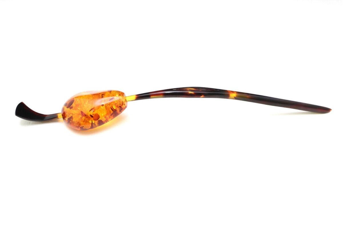 べっ甲バルティックアンバー一本挿し2026｜天然琥珀の煌めき