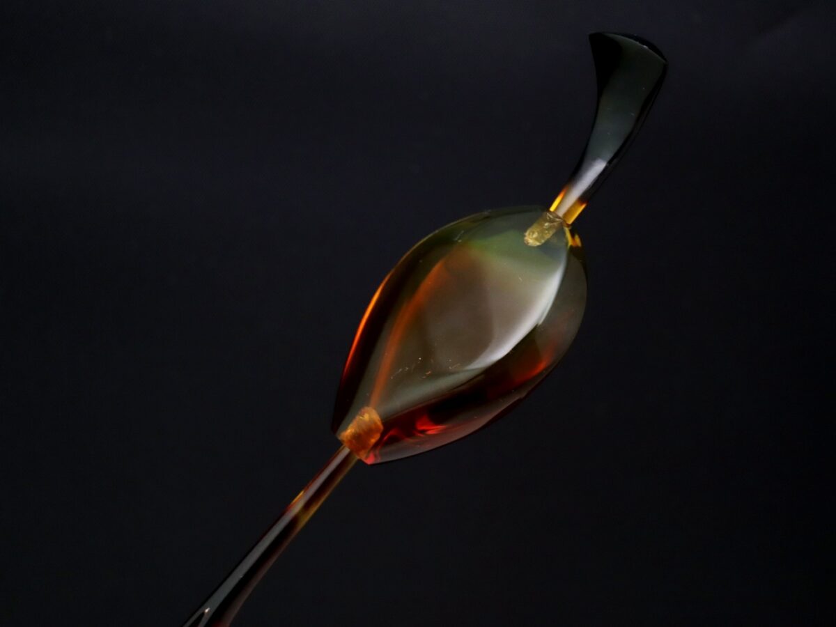 べっ甲バルティックアンバー一本挿し2026｜天然琥珀の煌めき