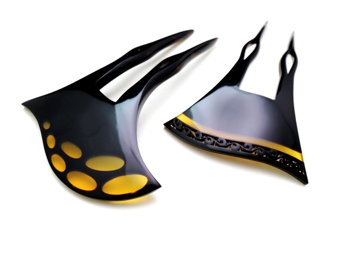 べっ甲芋接ぎかんざし