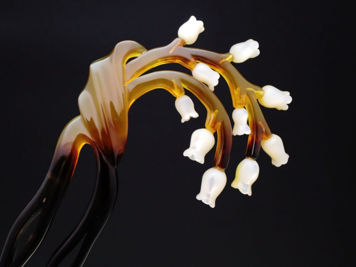 べっ甲鈴蘭（すずらん）かんざし2026｜可憐なマザーオブパール