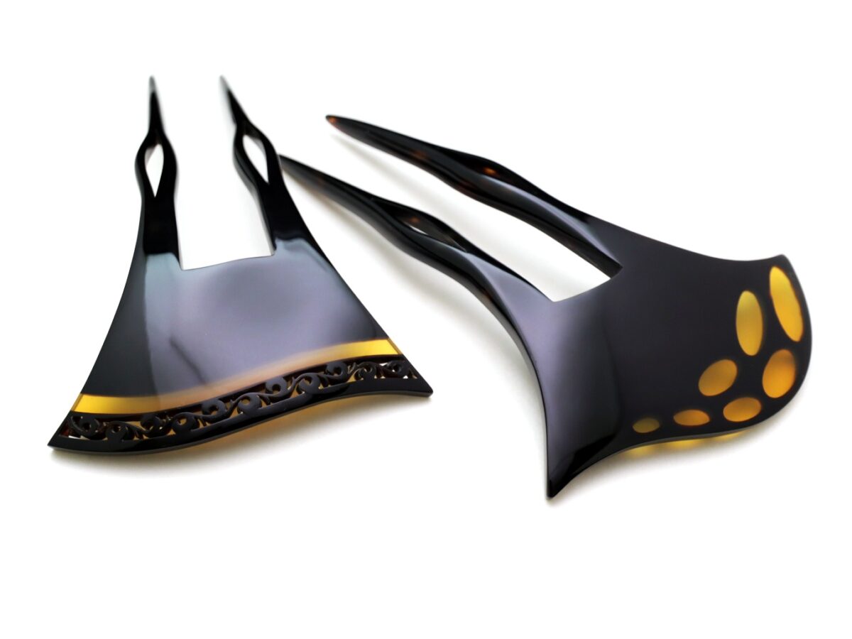 匠の技が光る、玄人好みのべっ甲芋接ぎかんざし2026・２種