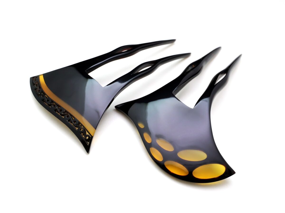 匠の技が光る、玄人好みのべっ甲芋接ぎかんざし2026・２種