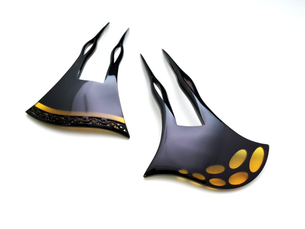 匠の技が光る、玄人好みのべっ甲芋接ぎかんざし2026・２種