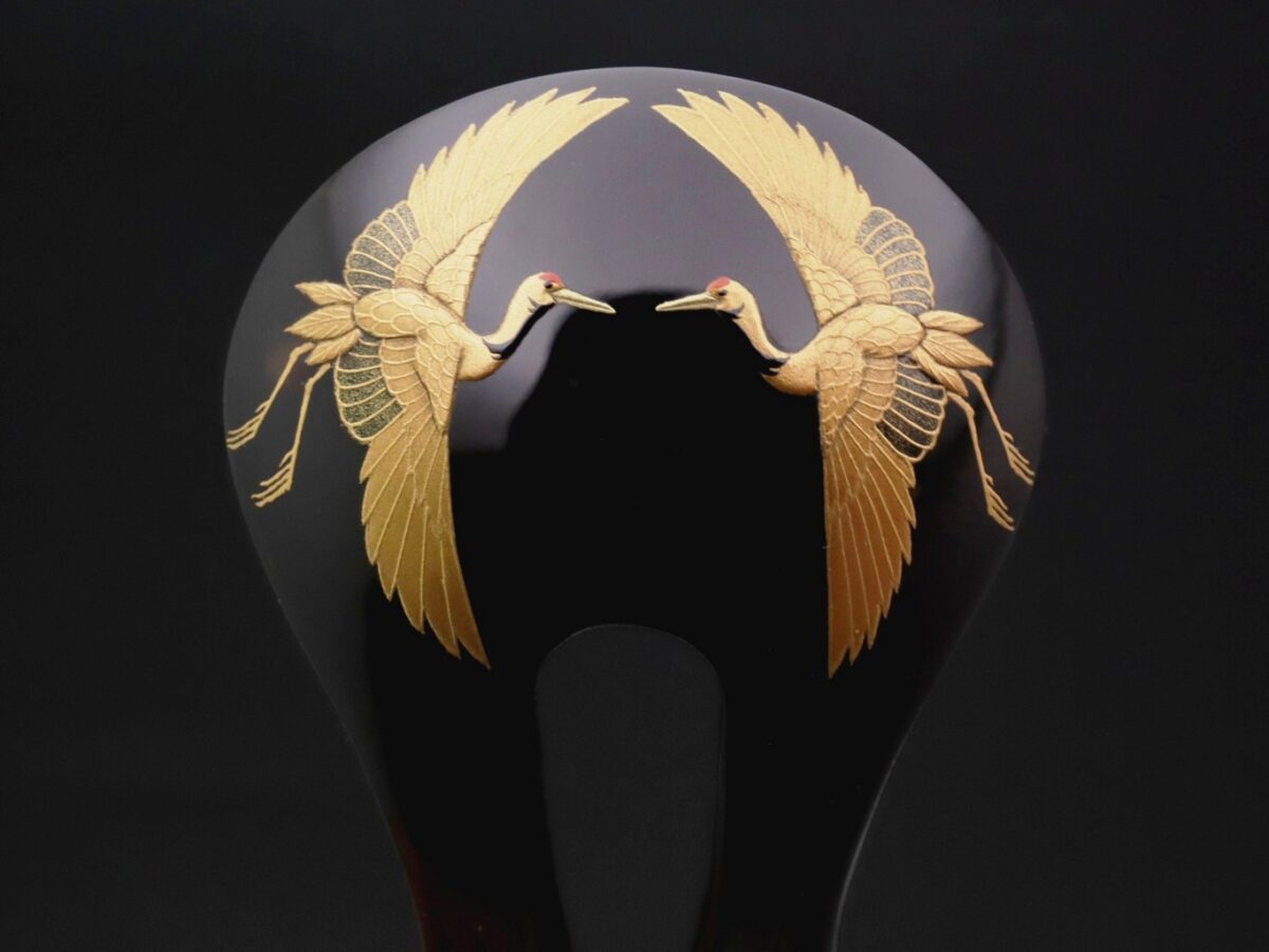 黒留袖、結婚式にお勧め｜べっ甲夫婦鶴老松金蒔絵かんざし2026