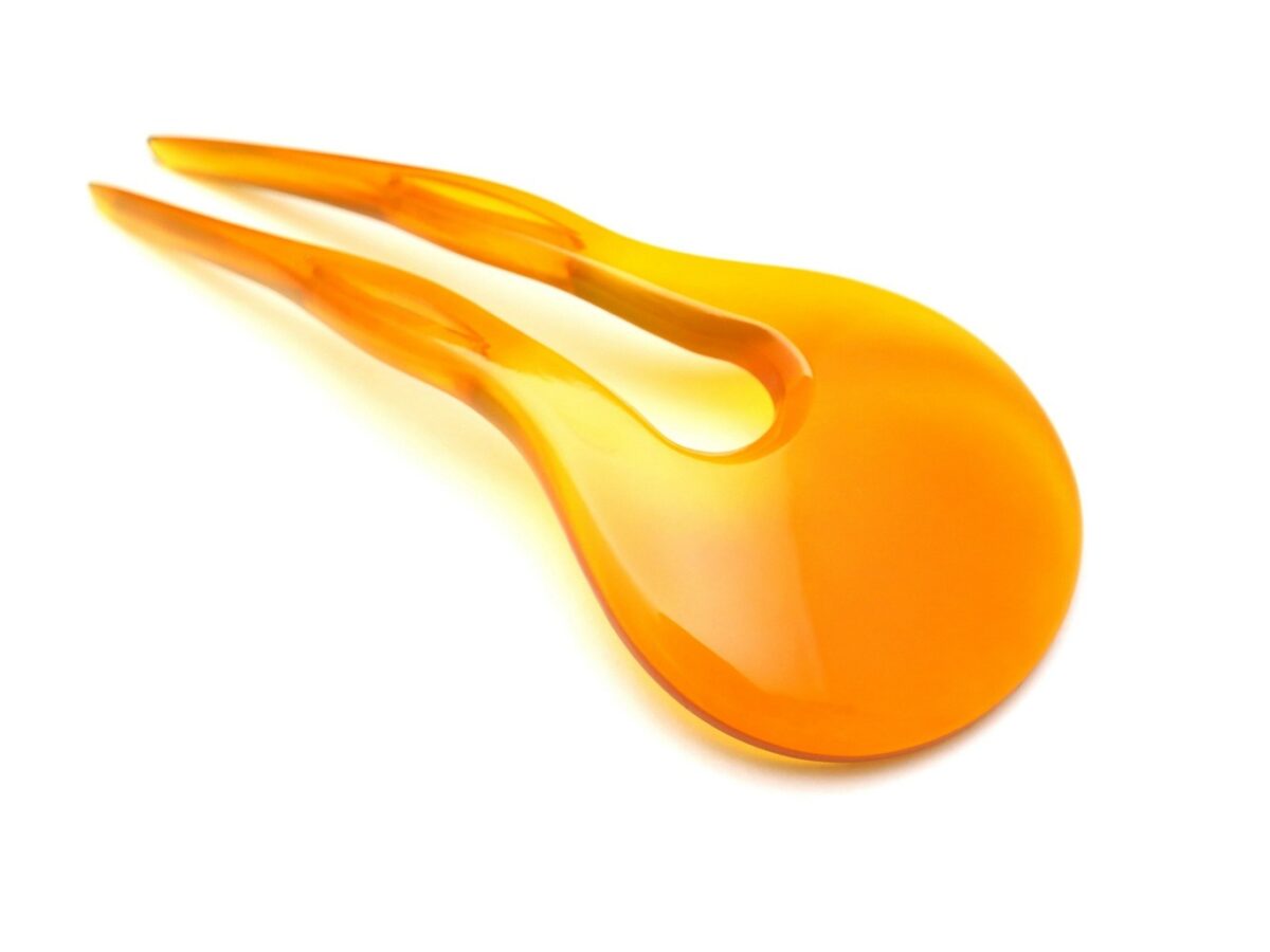 通好み、総白べっ甲かんざし｜べっ甲特有の優しい温もり感じる逸品