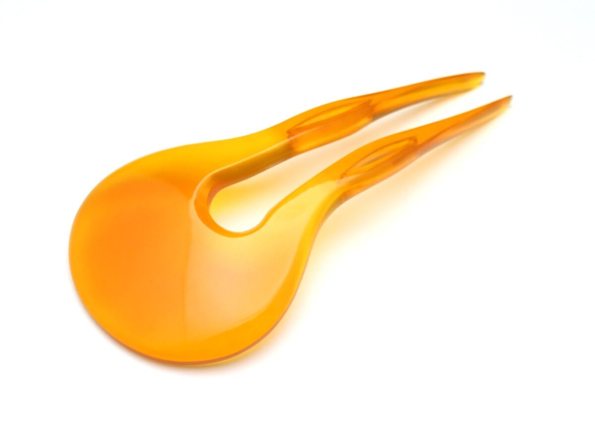 通好み、総白べっ甲かんざし|べっ甲特有の優しい温もり感じる逸品