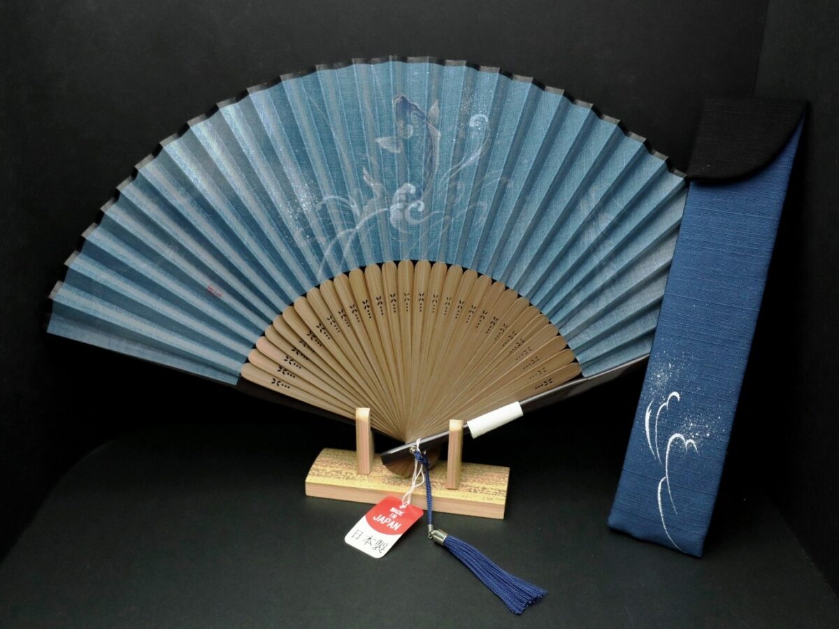 扇子セット｜紳士用2026｜綿麻扇、父の日、海外ギフトにお勧め