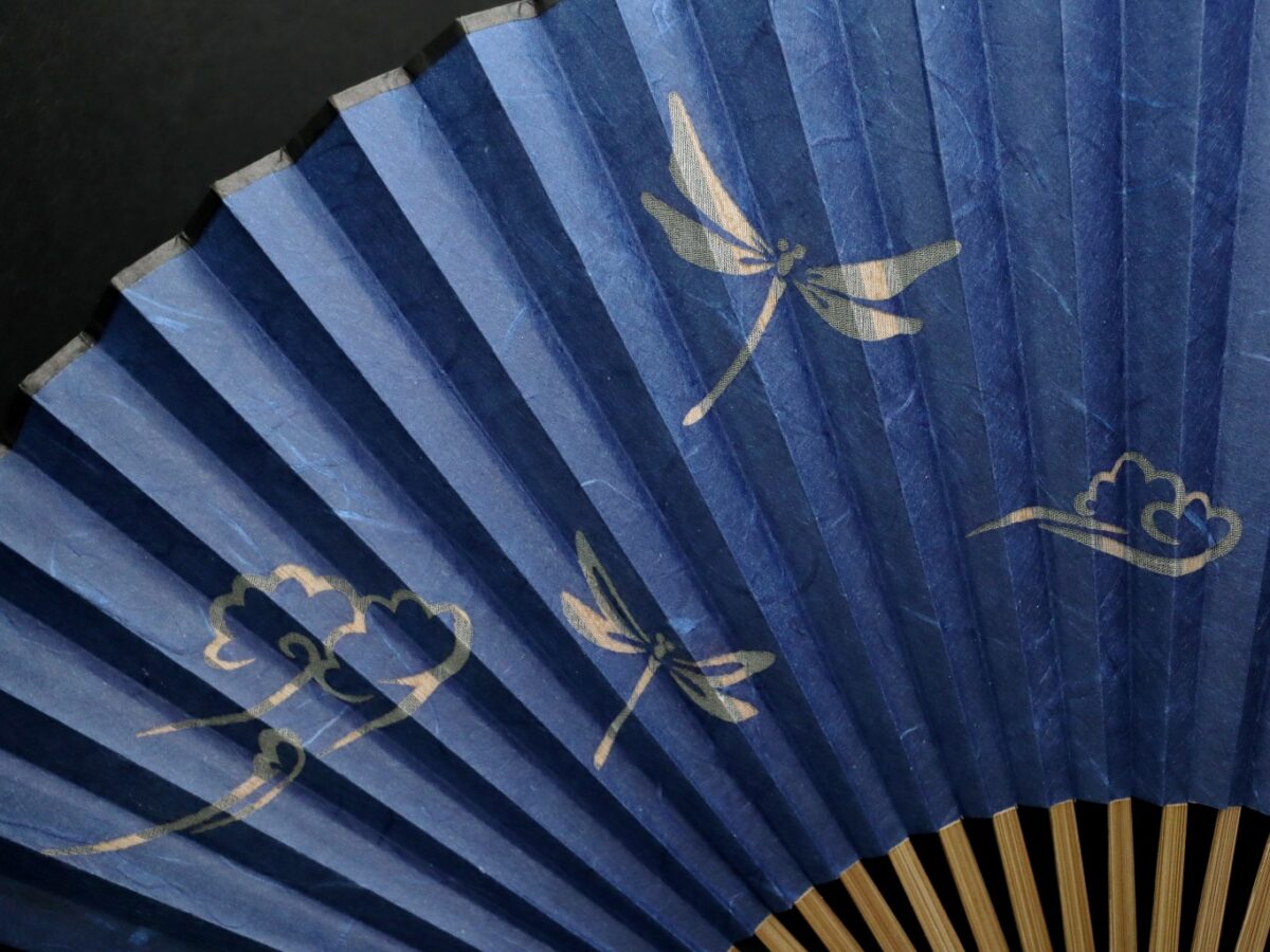 扇子セット｜紳士用2026｜蜻蛉、雲竜紙、父の日、還暦祝いに