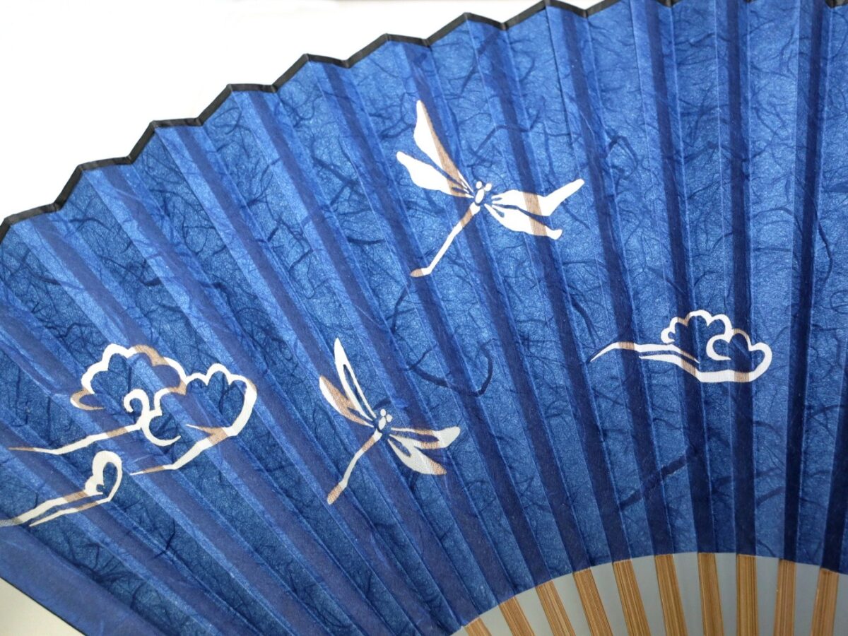 扇子セット｜紳士用2026｜蜻蛉、雲竜紙、父の日、還暦祝いに